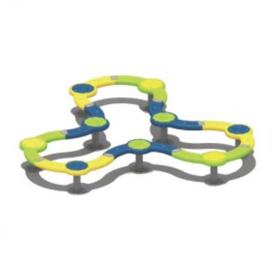 XY07901 S-shaped piece of single wood bridge chair