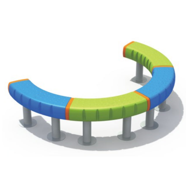 XY08102 Half-circle single-plank bridge